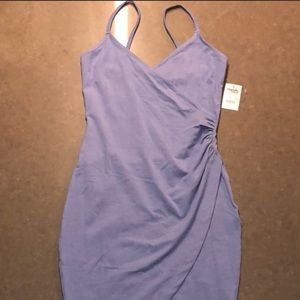 Charlotte Russe purple wrap bodycon dress!